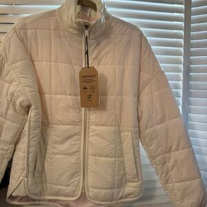 NEW Avalanche Puffer SM cream colored lightweight jacket